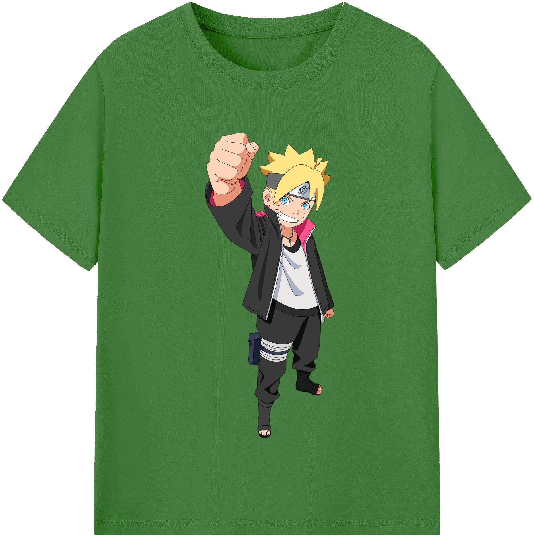 （画像用） NARUTO -ナルト- うずまき ボルト Uzumaki Boruto レディースカジュアルプリントTシャツ（綿100％）